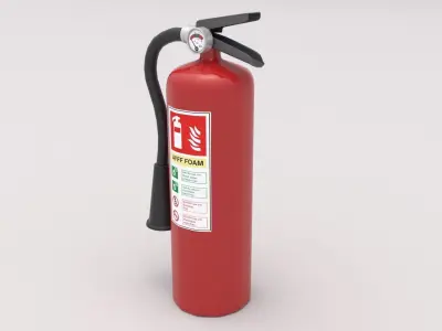 Fire Extinguisher 02 Low-poly 3D model