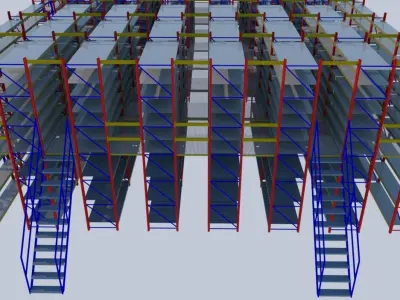 SHELF SYSTEM OF THE MEMBRANE 3D model