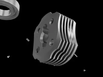 SuperTigre G51   Parts 3D model