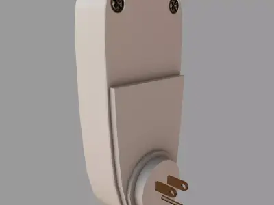 Digital Socket Power Meter Low Poly Low-poly 3D model