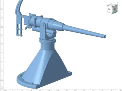 47 mm Hotchkiss Artillery  3D print model