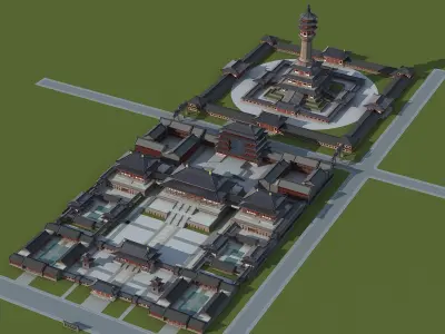 Ancient Chinese architecture 3D model order