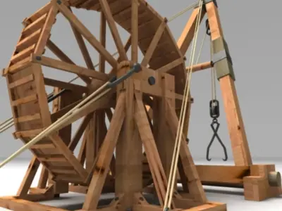 roman crane 3D model