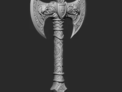 Axe IMM OBJ Brushes 7 in one 3D model