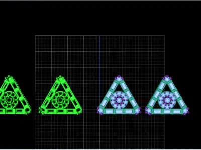 Triangle Earrings  3D print model