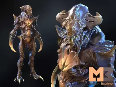 Creature Insect 03 Low-poly 3D model