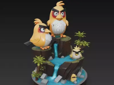 Angry Birds 2 Free 3D print model