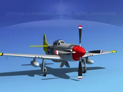 P-51D Mustang Miss Rogers 3D model