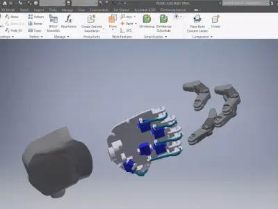 Robot Hands 3D Model 3D model