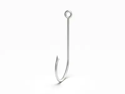 Fishing Hook 3D model buy