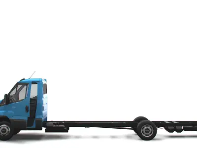Iveco Daily Single Cab HQ Interior L7 Chassis 2023 3D model