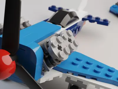 High Quality Lego 3 in 1 Aircrafts set 3D model