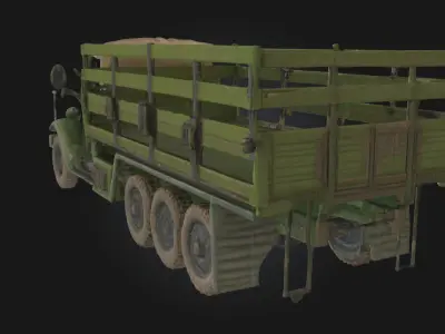 Army Supply Truck  Military Logistics Vehicle  3D model