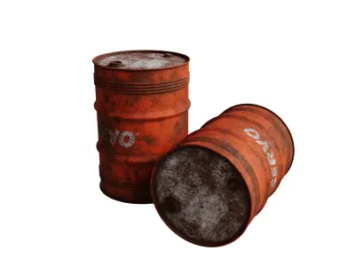 Oil drum 3D model buy
