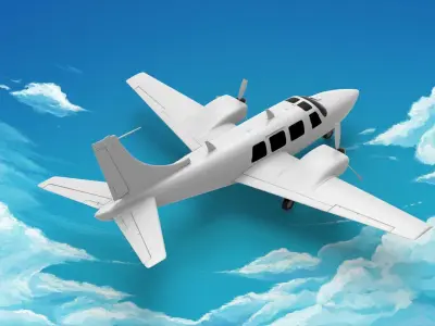 Piper Aerostar 3D model purchase