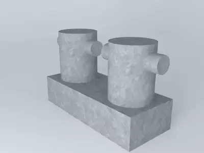 ARGONAUTIX marine details bollard 3D model