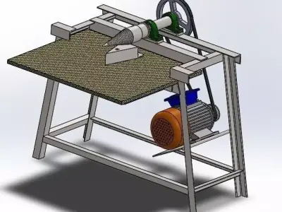 Firewood splitter Free 3D model