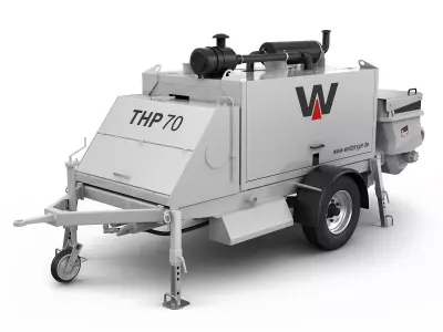 Concrete Pump THP 70 3D model