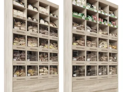 Nuts shelves 3D model