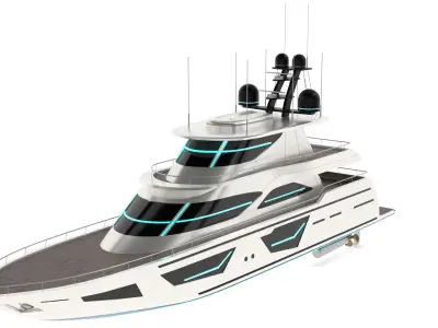 Motor Yacht 3D model buy