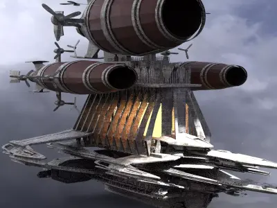 Grand Cathedral Ship 4 3D model