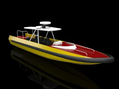 interceptor boat 3D print model
