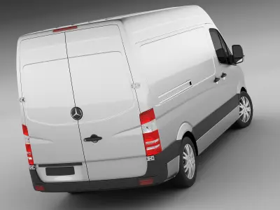  Mercedes Sprinter 2014 High and Superhigh 3D model