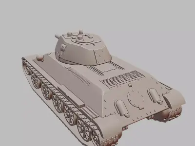 A32 Tank Detailed 3D Printable Military Vehicle Model 3D print model