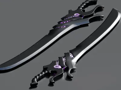 Sword of Darkness 3D Model Low-poly 3D model