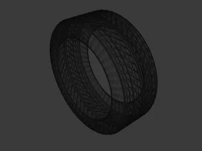 Car winter tire Free 3D model