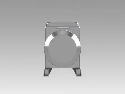 Rotary vane vacuum pump 3D model