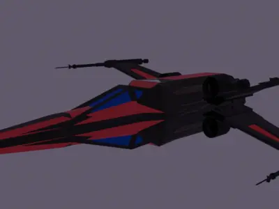 Nave X-wing 3D model