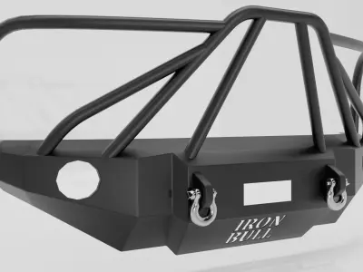 BUMPER FRONT FOR CHEVY SILVERADO IRON BULL 3D model