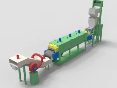 Furnace machine mechanical equipment 3d 3D model