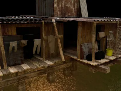 Third world house 3D 3D model