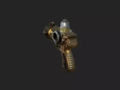 Pistol 3D Model 001 Free low-poly 3D model