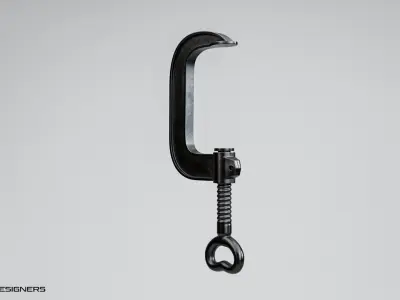 Vintage Machinist Clamp - C Clamp 3D model