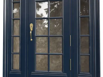 Entrance classic door 116 3D model
