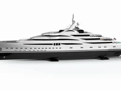 Willie Love Luxury Yacht Dynamic Simulation 3D model