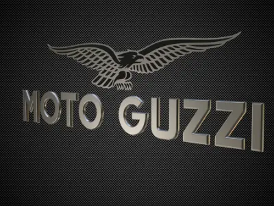 moto guzzi logo 3D model
