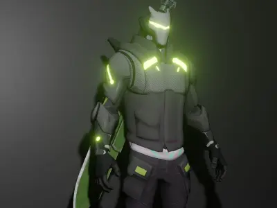 Cyber hunter 3D model
