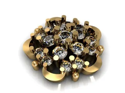 daimond nose pin 3D print model