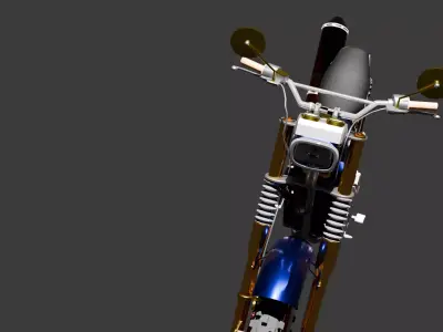 Off Road Dirt Bike 3D Model  Detailed Motorcycle 3D model