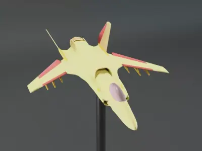 Fictional Fighter 3D print model