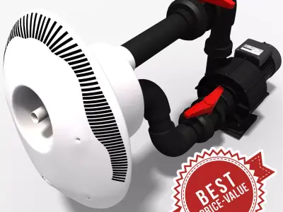 CounterFlow water pump 3D model