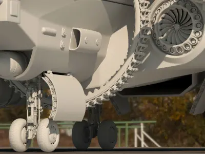 Aircrart fighter jet 3D model