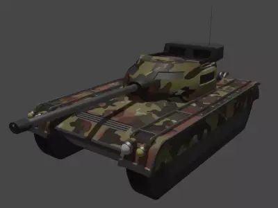 Tank free lowpoly fbx obj textures included Free low-poly 3D model