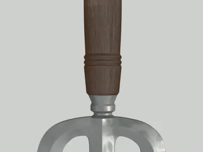 Tombak Trisula  Low-poly 3D model