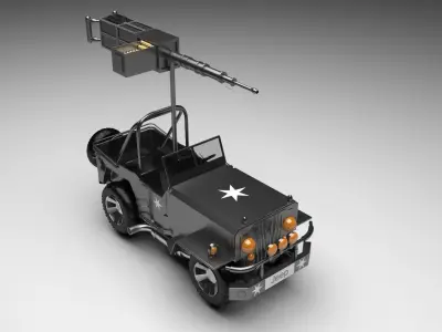 Army Jeep 3D model