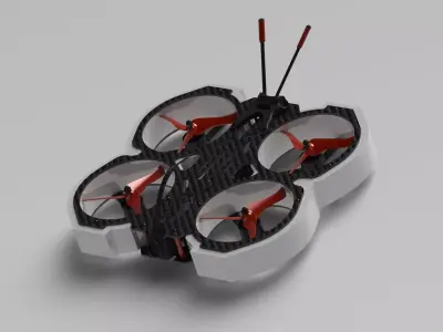 3 inch Drone CineWhoop 3D model